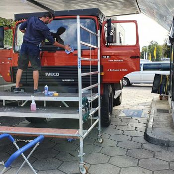 Frontscheibe tauschen bei einem LKW